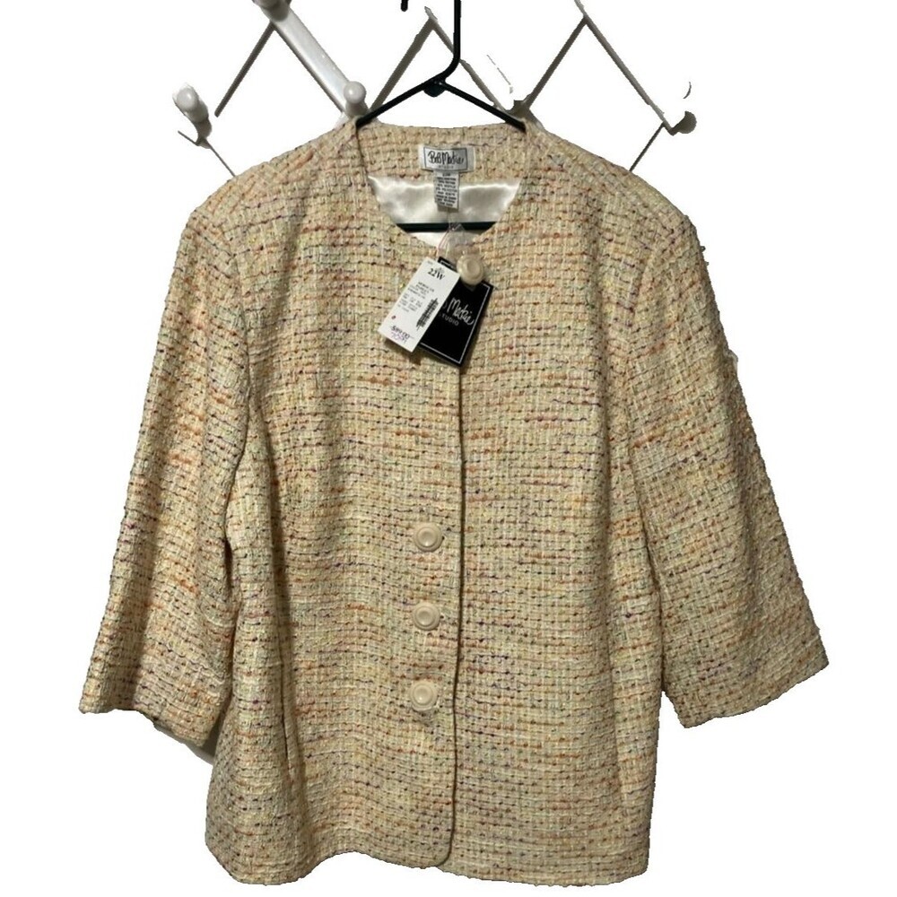 Bob Mackie 22W‎ Moroccan Paisley Blazer Whimsigoth Boho Coastal Grandma Jacket
